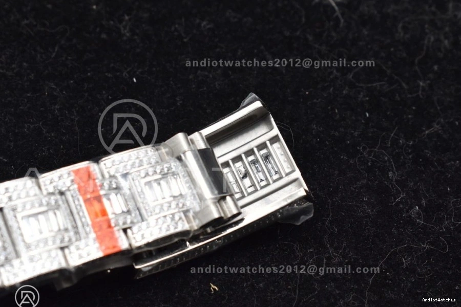 Diamonds on Bracelet VR Submariner Green SS Edition Full 1150 Dial on Minimalist Best AMGF 40mm 0426